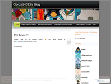 Tablet Screenshot of gonza54033.wordpress.com