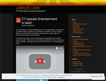 Tablet Screenshot of liedleslive.wordpress.com