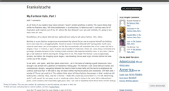 Desktop Screenshot of frankelstache.wordpress.com