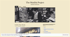 Desktop Screenshot of matildaproject.wordpress.com
