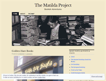Tablet Screenshot of matildaproject.wordpress.com