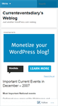 Mobile Screenshot of currenteventsdiary.wordpress.com