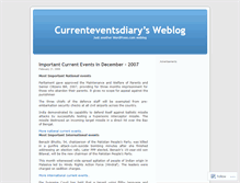 Tablet Screenshot of currenteventsdiary.wordpress.com