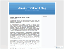 Tablet Screenshot of joanistreskinrx.wordpress.com