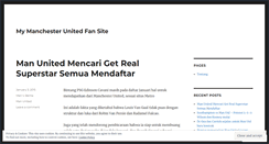 Desktop Screenshot of mymanchesterunitedfansite.wordpress.com