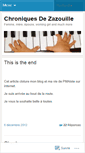 Mobile Screenshot of chroniquesdezazouille.wordpress.com