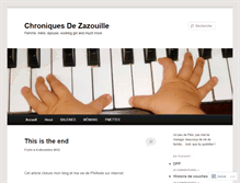 Tablet Screenshot of chroniquesdezazouille.wordpress.com