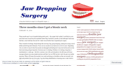 Desktop Screenshot of jawdroppingsurgery.wordpress.com