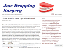 Tablet Screenshot of jawdroppingsurgery.wordpress.com