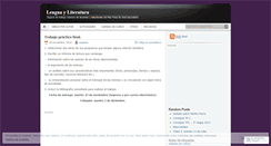 Desktop Screenshot of lenguayliteraturafines.wordpress.com