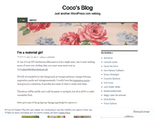 Tablet Screenshot of iwouldcoco.wordpress.com