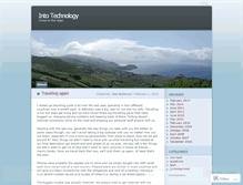 Tablet Screenshot of intotechnology.wordpress.com