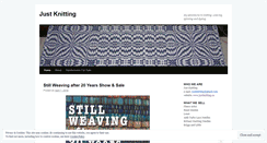 Desktop Screenshot of justknitting1.wordpress.com