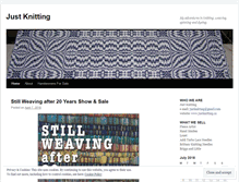 Tablet Screenshot of justknitting1.wordpress.com