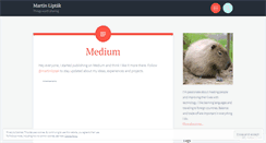 Desktop Screenshot of martinliptak.wordpress.com