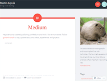 Tablet Screenshot of martinliptak.wordpress.com