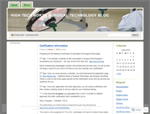 Tablet Screenshot of htnsurgicaltechnology.wordpress.com