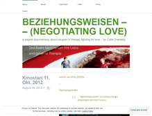 Tablet Screenshot of negotiatinglove.wordpress.com
