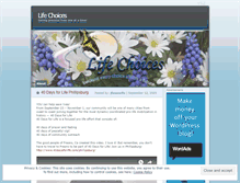 Tablet Screenshot of lifechoicesonline.wordpress.com