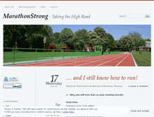 Tablet Screenshot of marathonstrong.wordpress.com