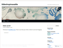 Tablet Screenshot of littleshopinseattle.wordpress.com
