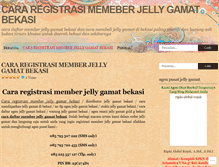 Tablet Screenshot of cararegistrasimemberjellygamatbekasi.wordpress.com