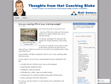 Tablet Screenshot of coachingbloke.wordpress.com