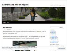 Tablet Screenshot of matthewandkristinrogers.wordpress.com