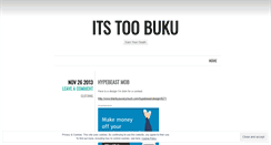 Desktop Screenshot of itstoobuku.wordpress.com