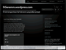Tablet Screenshot of ihseremm.wordpress.com