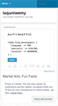 Mobile Screenshot of laquniwemy.wordpress.com