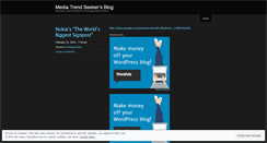 Desktop Screenshot of mediatrendseeker.wordpress.com