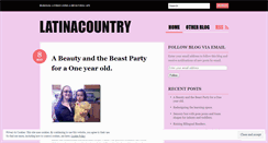 Desktop Screenshot of latinacountry.wordpress.com