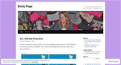 Desktop Screenshot of emilypage.wordpress.com