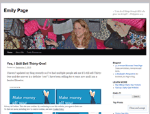 Tablet Screenshot of emilypage.wordpress.com