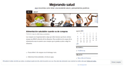 Desktop Screenshot of mejorandosalud.wordpress.com