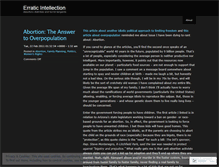 Tablet Screenshot of erraticintellection.wordpress.com