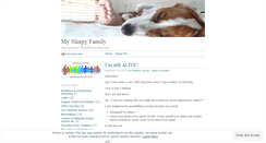 Desktop Screenshot of mysleepyfamily.wordpress.com