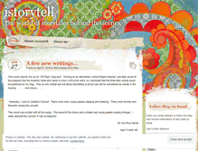 Tablet Screenshot of istorytell.wordpress.com
