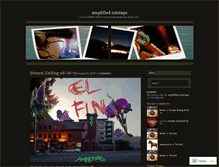 Tablet Screenshot of amplifiedmixtape.wordpress.com