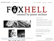 Tablet Screenshot of foxhellcomic.wordpress.com