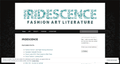 Desktop Screenshot of iridescencelaf.wordpress.com