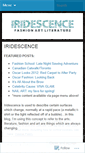 Mobile Screenshot of iridescencelaf.wordpress.com