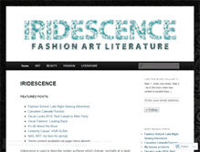 Tablet Screenshot of iridescencelaf.wordpress.com