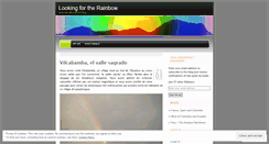 Desktop Screenshot of lookingfortherainbow.wordpress.com