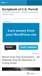 Mobile Screenshot of csparrott.wordpress.com