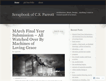 Tablet Screenshot of csparrott.wordpress.com
