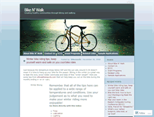 Tablet Screenshot of bikenwalk.wordpress.com