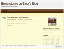 Tablet Screenshot of brownstonesonbloor.wordpress.com