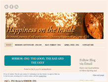 Tablet Screenshot of happinessontheinside.wordpress.com